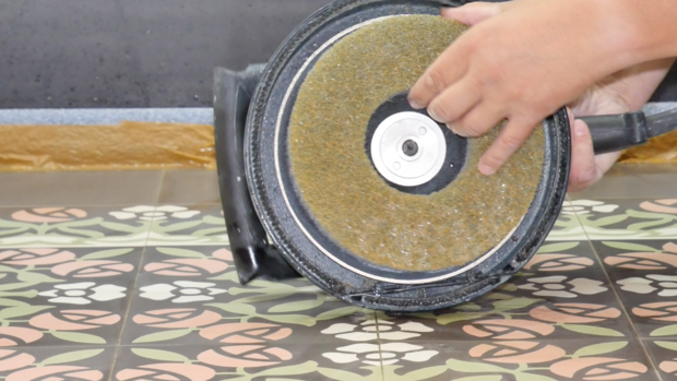 VIA Platten polieren Schleifmaschine mit Polierpad