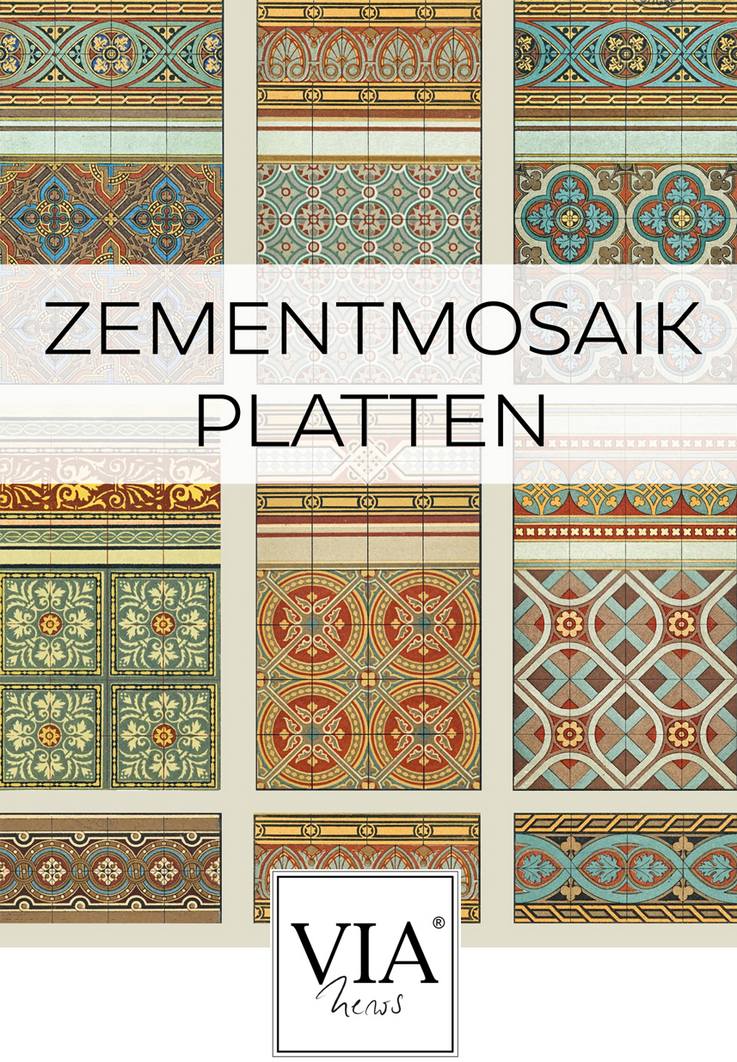 Introbild VIA Newsletter Januar 2024 Historische Zementmosaikplattenmuster