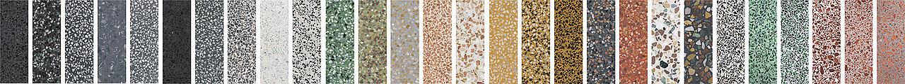 Terrazzo series with different options